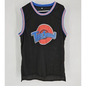 Space Jam Tune Squad Michael Jordan 23 Basketball Jersey Black Mesh Mens XL